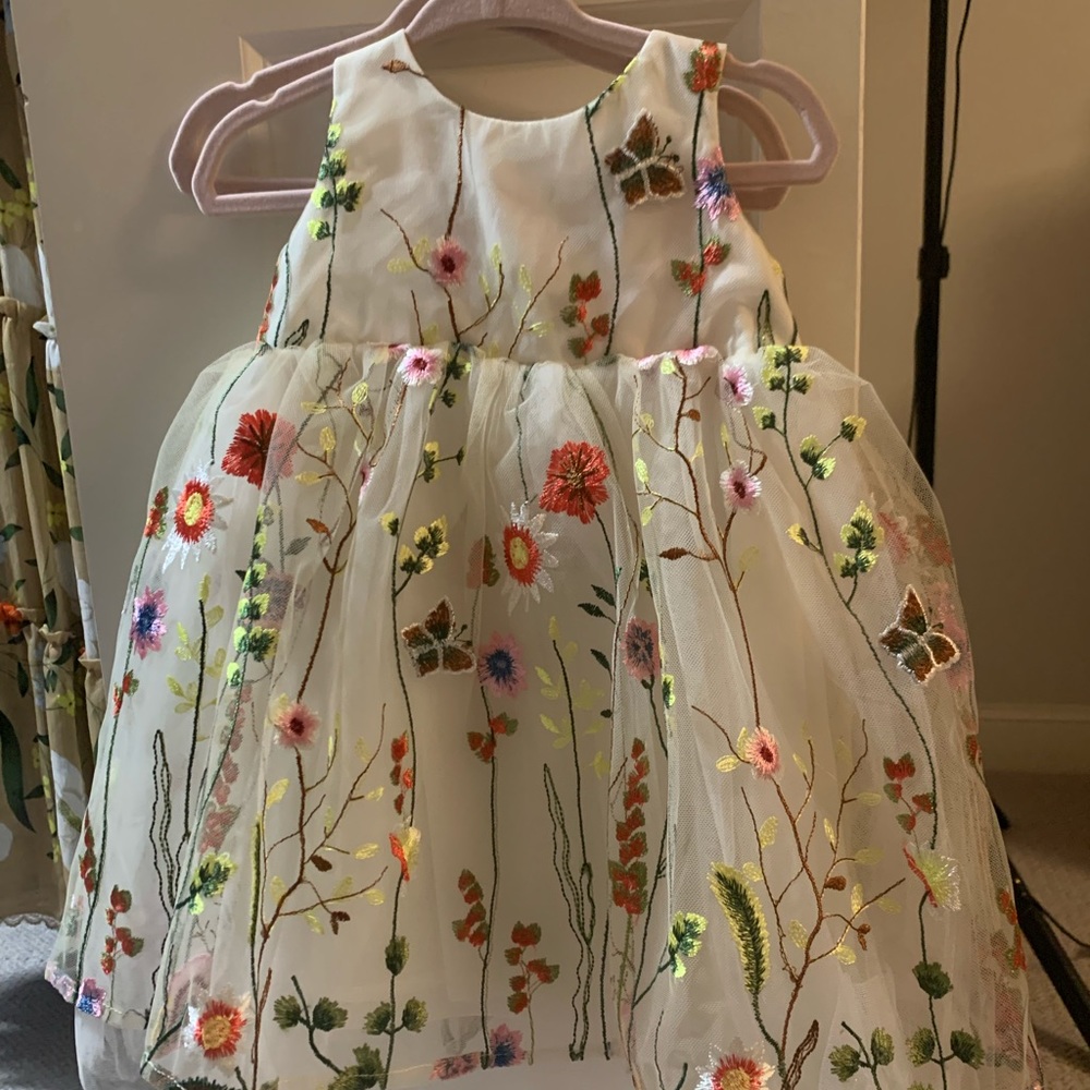 A beautiful floral dress! The details are stunning! New with tags
